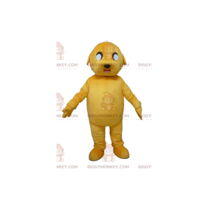 Costume de mascotte BIGGYMONKEY™ de chien jaune géant et