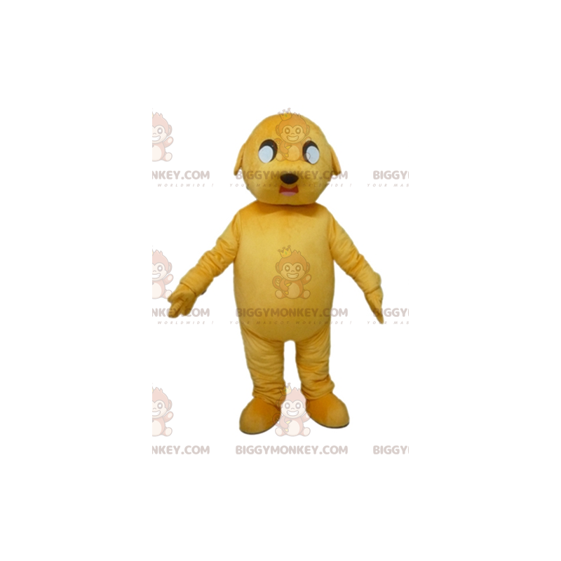 Fantasia de mascote gigante gigante de cachorro amarelo