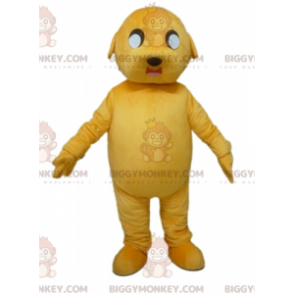 Disfraz de mascota gigante de perro amarillo impresionante