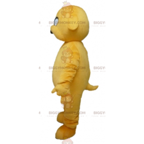 Costume de mascotte BIGGYMONKEY™ de chien jaune géant et
