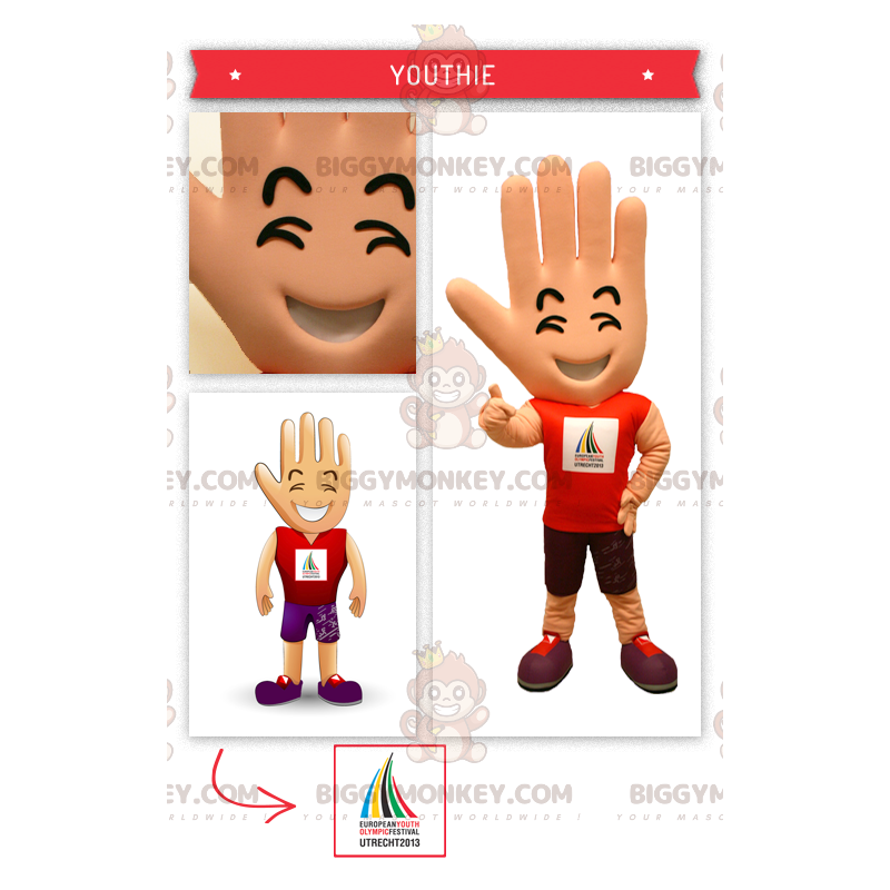 Disfraz de mascota Big Giant Hand de Partidario BIGGYMONKEY™ -