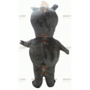 Costume de mascotte BIGGYMONKEY™ de lapin gris qui tire la