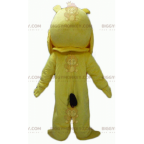 BIGGYMONKEY™ Disfraz de mascota bulldog gigante amarillo y