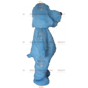 Mahtava All Hairy Blue Dog BIGGYMONKEY™ maskottiasu -