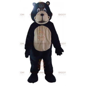 Kostium maskotka olbrzymiego czarno-podpalanego niedźwiedzia