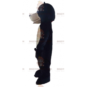 Kostium maskotka olbrzymiego czarno-podpalanego niedźwiedzia