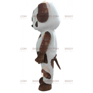 Traje de mascote BIGGYMONKEY™ para cachorro malhado branco e