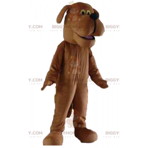 Traje de mascote BIGGYMONKEY™ para cachorro marrom com