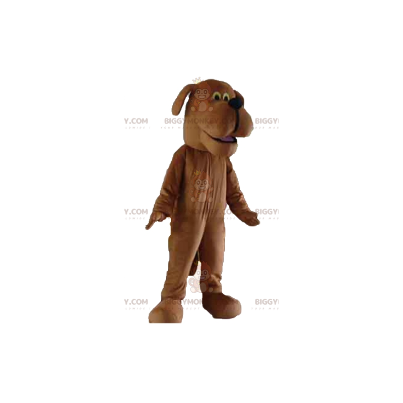 Costume de mascotte BIGGYMONKEY™ de chien marron à l'air