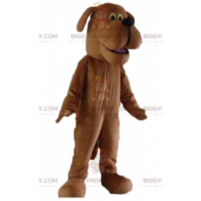 Costume de mascotte BIGGYMONKEY™ de chien marron à l'air