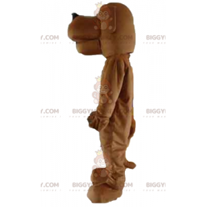 Vänlig utseende brun hund BIGGYMONKEY™ maskotdräkt -