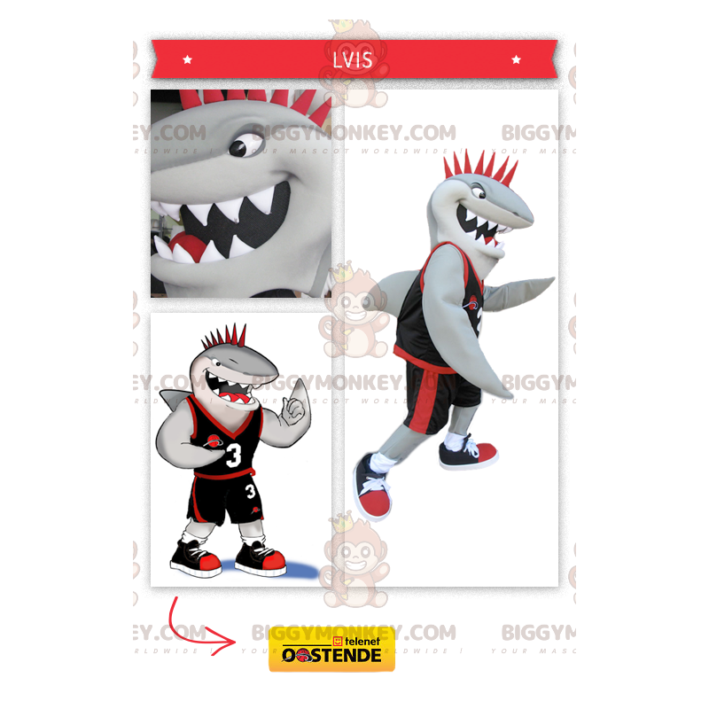 Sports Shark BIGGYMONKEY™ Maskotdräkt - BiggyMonkey maskot