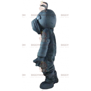 Mycket realistisk grå Basset Hound Dog BIGGYMONKEY™ maskotdräkt