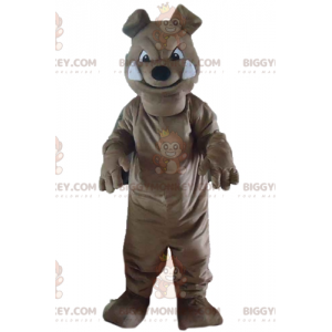 BIGGYMONKEY™ Costume da mascotte per cane Bulldog grigio
