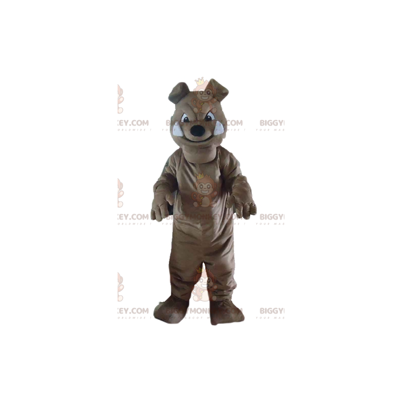 Costume de mascotte BIGGYMONKEY™ de chien gris de bulldog à