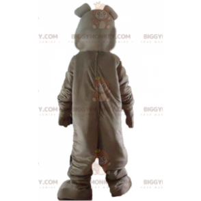 BIGGYMONKEY™ Costume da mascotte per cane Bulldog grigio
