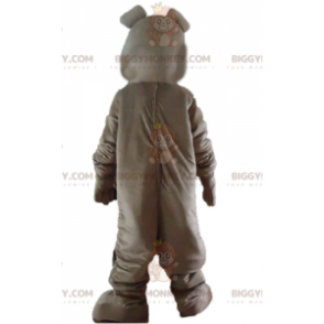 Costume de mascotte BIGGYMONKEY™ de chien gris de bulldog à