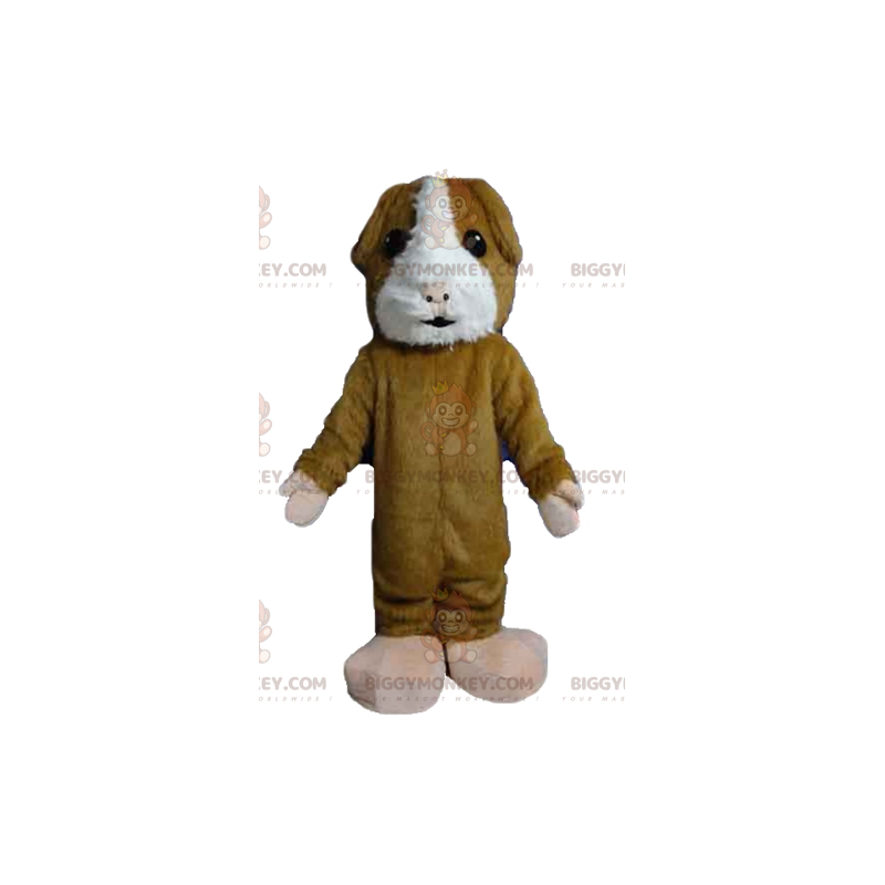 Costume de mascotte BIGGYMONKEY™ de hamster marron et blanc