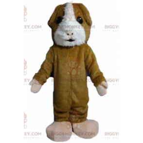 Costume de mascotte BIGGYMONKEY™ de hamster marron et blanc