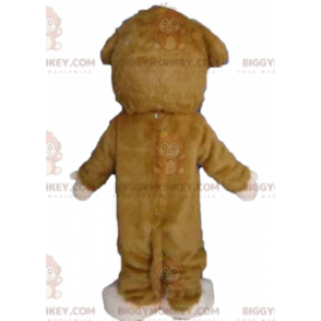 Costume de mascotte BIGGYMONKEY™ de hamster marron et blanc