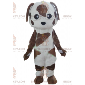 Costume de mascotte BIGGYMONKEY™ de chien marron et blanc