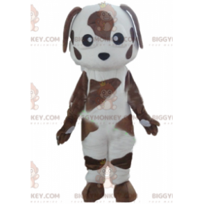 Brown and White Spotted Dog BIGGYMONKEY™ Mascot Costume –