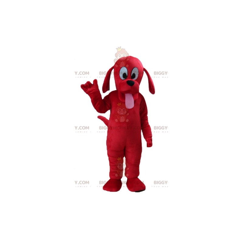 Costume de mascotte BIGGYMONKEY™ de chien rouge de Clifford