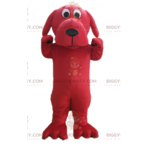 Costume de mascotte BIGGYMONKEY™ de grand chien rouge géant de
