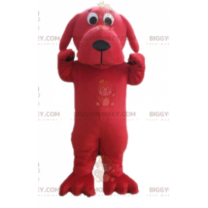 Costume de mascotte BIGGYMONKEY™ de grand chien rouge géant de