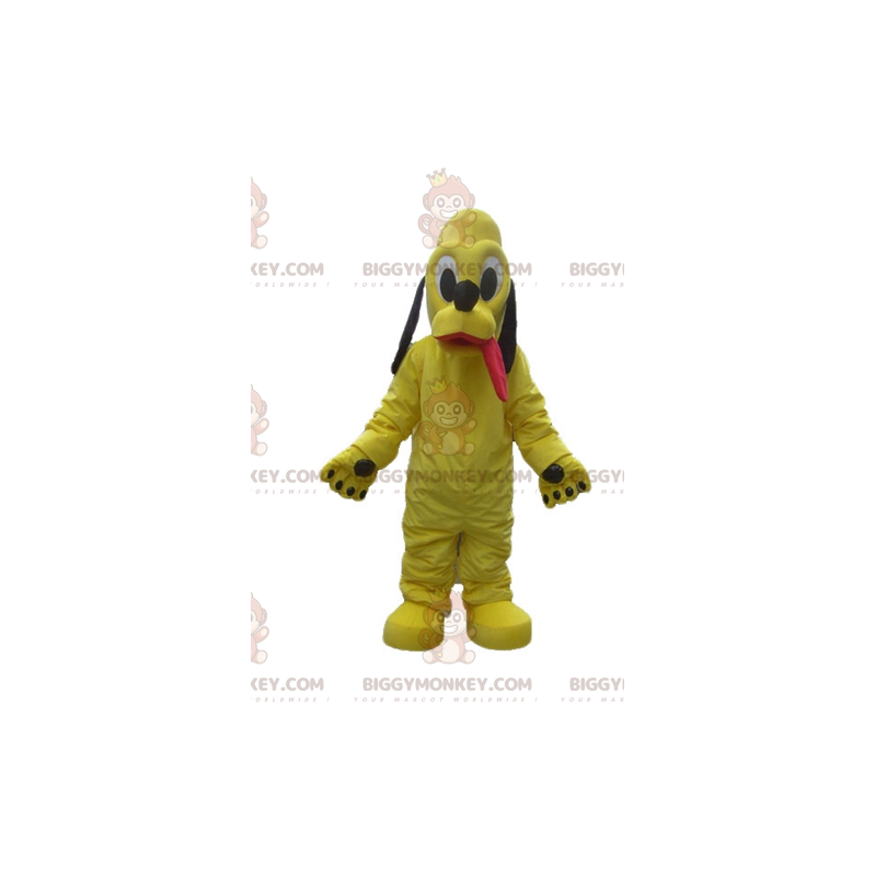 Costume de mascotte BIGGYMONKEY™ de chien jaune de Pluto