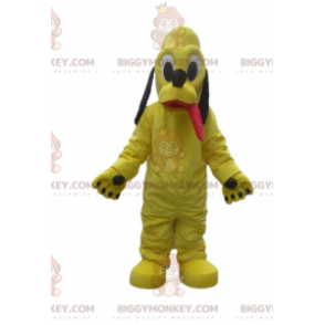 Costume de mascotte BIGGYMONKEY™ de chien jaune de Pluto