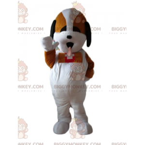 Costume de mascotte BIGGYMONKEY™ de Saint-Bernard chien