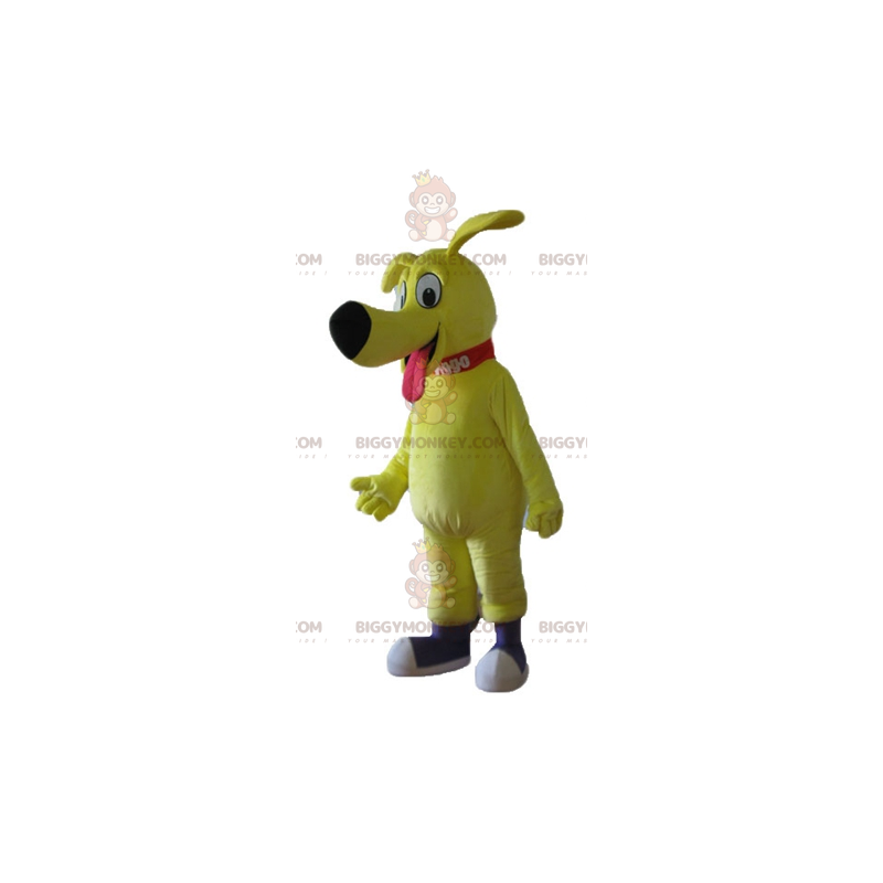 Costume da mascotte BIGGYMONKEY™ per cane giallo molto carino e