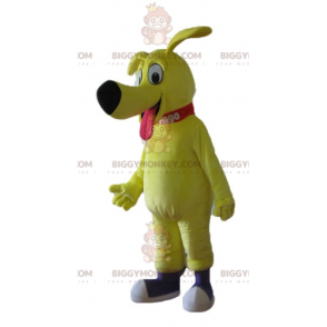 Costume da mascotte BIGGYMONKEY™ per cane giallo molto carino e