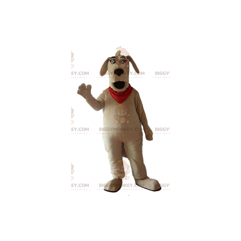 BIGGYMONKEY™ Costume da mascotte per cane marrone grande con