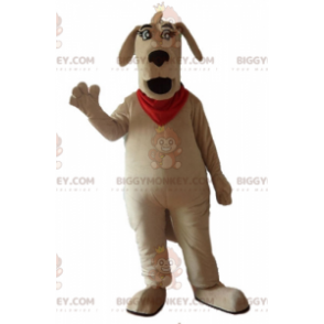 BIGGYMONKEY™ Costume da mascotte per cane marrone grande con