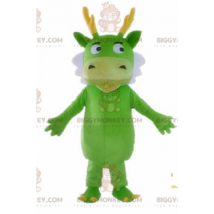 BIGGYMONKEY™ Green Creature White & Yellow Green Dragon