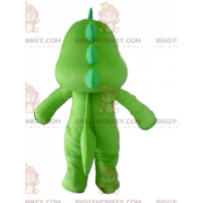 BIGGYMONKEY™ Groene en gele draak dinosaurus mascotte kostuum -