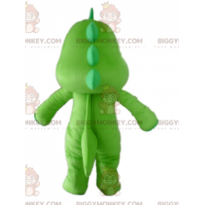 BIGGYMONKEY™ Grün-gelbes Drachen-Dinosaurier-Maskottchen-Kostüm