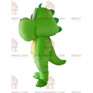 Στολή μασκότ δεινοσαύρων BIGGYMONKEY™ Πράσινη και Κίτρινη