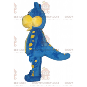 Niebieski i żółty smok Danone Kostium maskotka BIGGYMONKEY™ -
