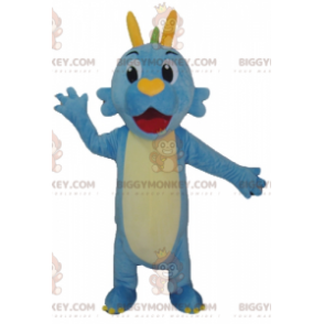 Blauwgroene en gele draak dinosaurus BIGGYMONKEY™