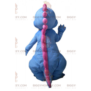 Costume da mascotte BIGGYMONKEY™ dinosauro drago rosa blu