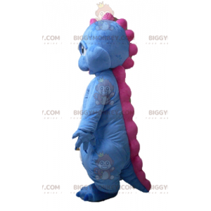 Blue White Pink Dragon Dinosaur BIGGYMONKEY™ Mascot Costume –