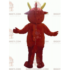 Giant Red and Yellow Dragon BIGGYMONKEY™ Mascot Costume –