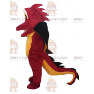 Costume da mascotte gigante e impressionante drago rosso