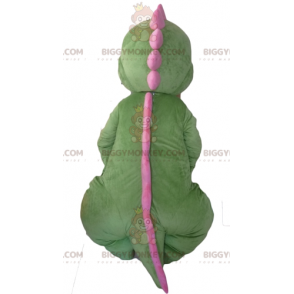 Green Orange and Pink Dinosaur BIGGYMONKEY™ Mascot Costume -