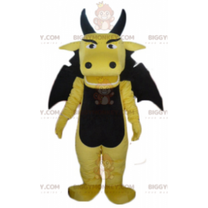 Divertente e fantastico costume della mascotte del drago giallo