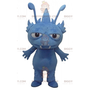 Traje de mascote Gnome Fantasia Criatura Monstro Azul