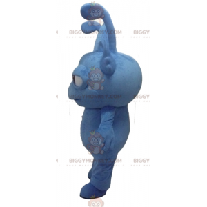 Gnome Fantasy Creature Blue Monster BIGGYMONKEY™ Maskotdräkt -